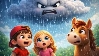 Rain, Rain, Go Away - A Magical Nursery Rhyme Animation! @caetoonagj #rainraingoaway