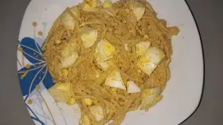 MACARRÃO CREMOSO COM OVOS COZIDOS #jantinha