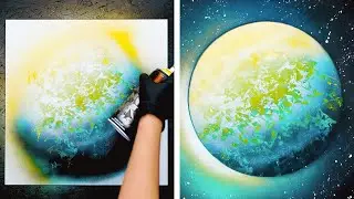 He created a spray painting masterpiece in just 8 minutes!