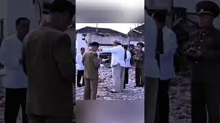 Лидер Ким Чен Ын осматривает пострадавший от стихийного бедствия район. #севернаякорея #кимчжонгу...