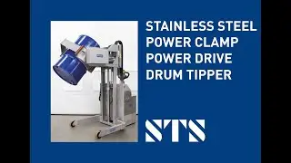 Stainless Steel Power Clamp Power Drive Drum Tipper (Model: STE05-RRH01-SS) + Pendant Controller