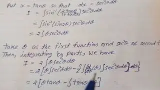 Integrate the function sin^-1(2x/1+x²) .
