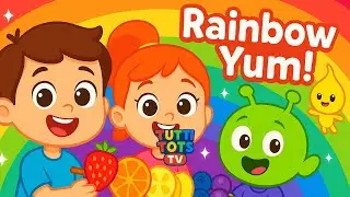 Rainbow Snack Adventure 🌈 | Colorful Healthy Eating Song for Kids | Tutti Tots TV&rdquo;