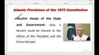 Islamic provisions of 1973 Constitution of Pakistan
