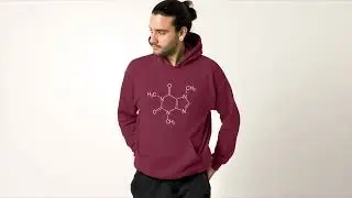 Caffeine Molecule Unisex Heavy Blend Hoodie