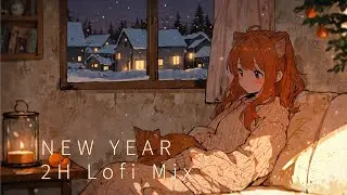 ✨ New Year Peace Lofi - 2 Hours Winter Reset | Luna's Fresh Start | Still Loop