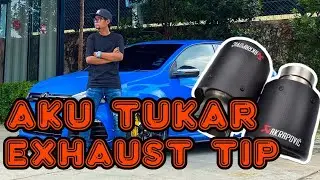 MeLeToP Bai! Exhaust Tip Pipe VW Golf Mk6R Belanja Bunyi 🔥