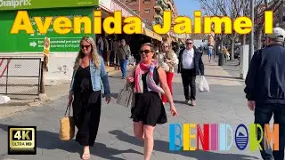 Benidorm - Avenida Jaime I - 19 Febrero 2025 - Costa Blanca - Comunidad Valenciana - Espa&ntilde;a. 4K