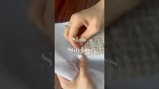 Slow sewing #handmade #sewingprojects #diy #handsewing #slowliving