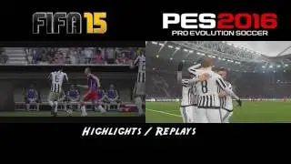 PES 2016 vs FIFA 15 PS4 Graphics and Gameplay comparison
