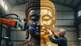 Restoring a 15-Meter Forgotten Giant: The Secret 24K Gold Transformation