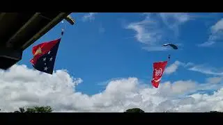 PNG 50th ANNIVERSARY - SKY DIVING-PNG FLAG-LAE#thescoop @BenjaminKoitaka