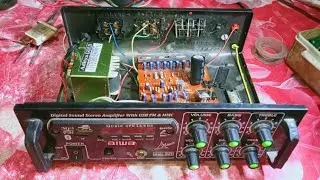 Amplifier 4440ic Board short circuit repair Filter capacitor ic kyon fat Gaya amplifier Board repair