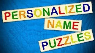 Personalized Name Puzzles from Fat Brain Toys