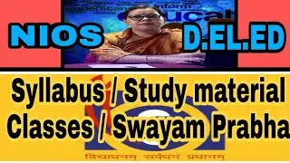 Nios d el ed study material in hindi and english