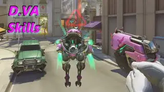D.VA SKILLS + TIPS (OVERWATCH GAMEPLAY)