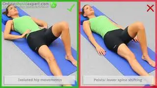 Hip Abduction Strengthening Exercise Tutorial (Level 1) - ONLINE PHYSIO EXERCISES