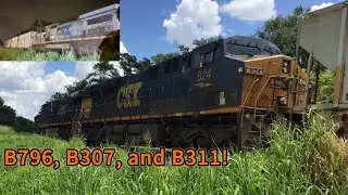 Catching an ethanol and 2 bonevalley trains at Valrico, FL! 8/18/25