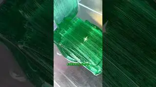Creating the Perfect Emerald Birthstone Slime for May💚🎂 #birthstone #gemstone #emerald