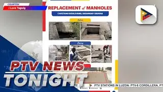 Taguig LGU conducts repair works on damaged manholes
