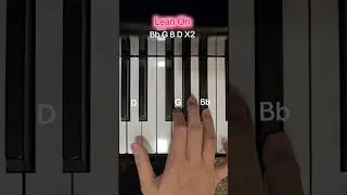 Lean On | Easy Piano Tutorial(with notes)#leanon #easypianotutorial #shorts #majorlazor #djsnake