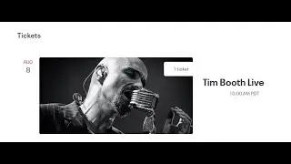 Seven [5/6] - Tim Booth & Joel Shearer Live from the Parlor, 2020-08-08