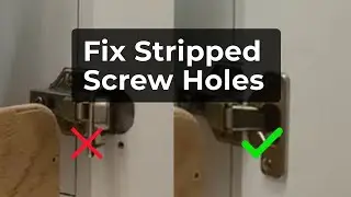 How to Fix Stripped Hinge Screw Holes on an MDF Vanity Door (Easy DIY Repair)