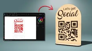 How to: Design and Laser Cut a QR Code Sign (Beginner tutorial)