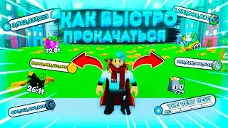😱 КАК БЫСТРО ПРОКАЧАТЬСЯ В PET SIMULATOR X ROBLOX!
