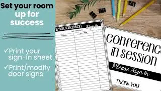 Editable Parent Teacher Conference Forms with Student Self-Reflection Resource
