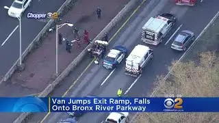 Van Crashes On Bronx River Parkway