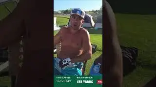 KYLE FROM NELK , gets smacked by umbrella during golf live streams event #NELK #KYLE #HOLEINONE
