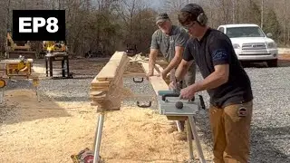 Trimming Out The Interior with Rough Sawn Lumber | Building A Workshop EP8