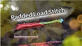 Embossed Load stitch in aari work || padded load stitch #kuttikuttyaariwork