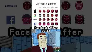 Ogre Emoji Evolution in meme.. #kaomoji #ascii #emoji #art