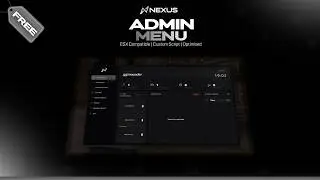 [ESX] [FREE] NXS Admin Menu - Advanced Staff System