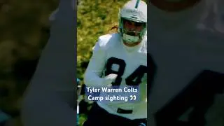 Tyler Warren @ Rookie Camp 👀 #colts #nfl #shorts