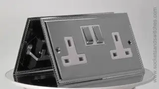 Georgian Flat Polished Chrome Sockets and Switches