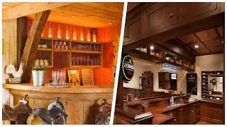 75 Seated Home Bar With Medium Tone Wood Cabinets Design Ideas You'll Love 🔴