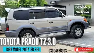Toyota Prado TZ 3.0 1KZ 1998 Model 2007 Isb Reg |Detailed Video Review| 03004666903 4x4 Motors