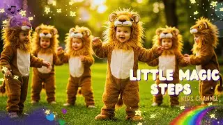 🐯 My Little Lions Song 🦁🎶 | Cute Baby Lions Nursery Rhyme for Kids 🌈