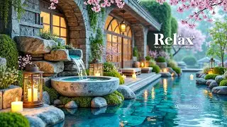 Relaxing Music + Bamboo Water Sounds 🌿 Healing Piano Music for Anxiety & Depression | Deep Rest