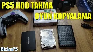 PS5 Hard Disk TAKMA OYUN Yükleme | PS5 HDD Depolama Sorunu Çözümü | BizimPS