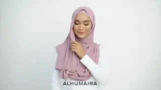 Chic Shawl Tutorial Chest Covered | Malaysia Hijab Tutorial | Alhumaira Contemporary