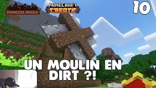 On cr&eacute;e notre premier moulin dynamique ! MineColonies & Create ! Minecraft Survie #10
