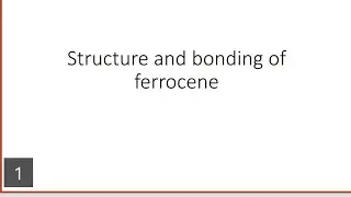 Structure and bonding of ferrocene
