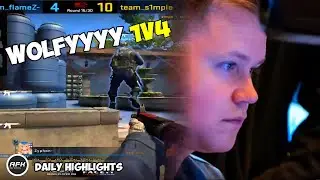 WOLFYYYY 1V4 feat. ESL_CSGOb | CSGO Daily Moments