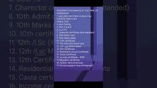 BCECE counseling required documents