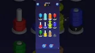 Nut sort - color puzzle game by kiwi fun level 466, 467 and 468