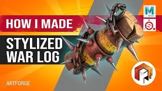 3D Modelling Timelapse - Stylized War Log